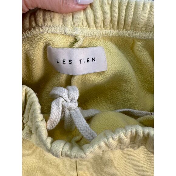 Les Tien Sweatpants Yellow XS Baggy Cozy Comfy - Picture 5 of 7
